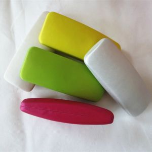 Cheap Fashionable glasses cases with delicate solid leather for sale
