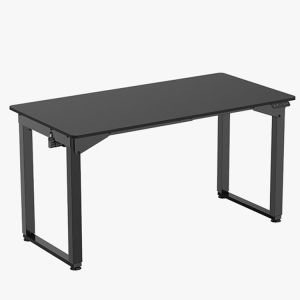 Height Adjustable Black Electric Standing Desk for Study Dual Motor Minimalist