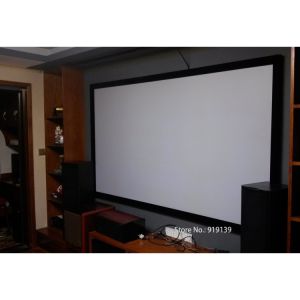 HD Picture 3D Projection Screen 150 Inch Flat Fixed Frame Projector Screens 16:9