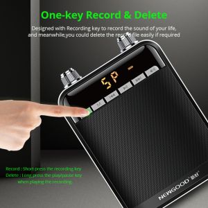 NEWGOOD Black UHF,2.4Ghz High Powerful 9V 50W wireless amplification Loud