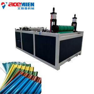 Durable Corrugated Roof Sheet Making Machine For PVC Corrugated Wave Colored