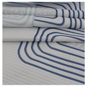 Geometric Printing Jacquard Latex Mattress Fabric Air Layer
