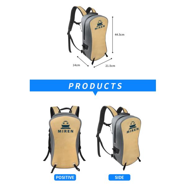 Multi Purpose TPU Waterproof Backpack 13 Liters For Outdoor Hiking