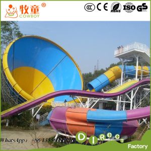 (WWP-271A) Amusement Water Park Play Equipment Fiberglass Tonado Water Slides