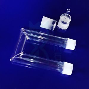 Customized Quartz Oil Burner Bulb Glass Tube ISO9001 Science Lab