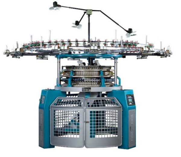 Quality High Efficiency Computerized Jacquard Circular Knitting Machine For Double Mesh wholesale