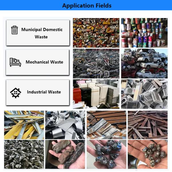 Scrap Metal Crushing Recycling Production Line/Waste Household Appliances Crusher Waste Car Metal Crushing