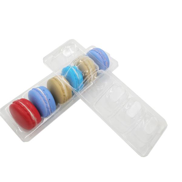 Quality 6pcs macaron pack tray blister clear plastic macaron tray vacuum forming macaron packaging wholesale