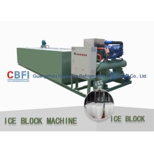 R507 / R404a Refrigerant 5 Ton Per 24 Hrs Ice Block Making Machine For Ice