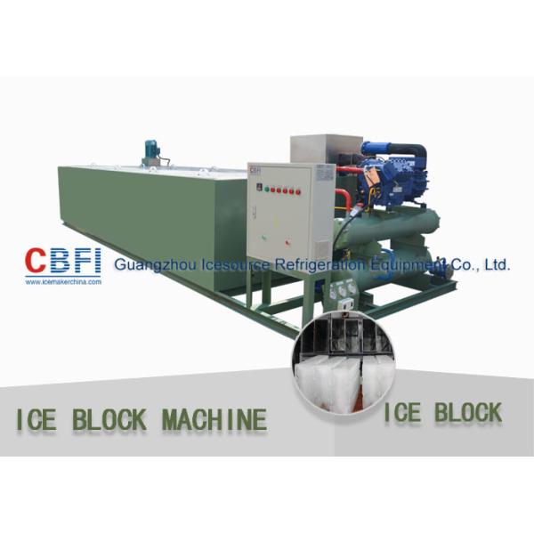 R507 / R404a Refrigerant 5 Ton Per 24 Hrs Ice Block Making Machine For Ice