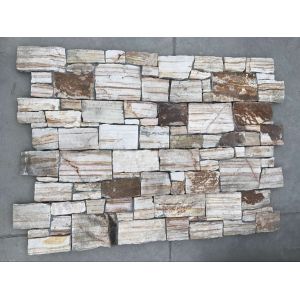 Wall Cladding Panels Stacked 150x600mm Mesh Backed Stone