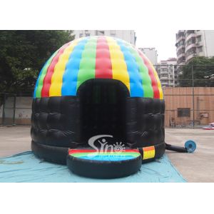 Kids N adults party inflatable disco dome bouncy castle made of lead free pvc
