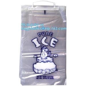 1kg 2kgIce Cube Frozen Bag, 10 lb Ice Bags on Wicket, bag with nylon drawstring