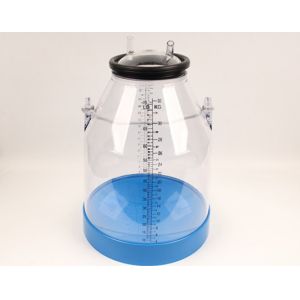 Polycarbonate Dairy Stainless Steel Milking Machine Bucket 55LB With Scale