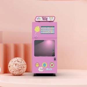 Cheap High Efficiency Coin Operated Cotton Candy Machine ROHS For Subway Station for sale