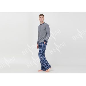 Plus Size Mens Luxury Sleepwear Spring Pajamas Functional Placket With One