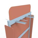 LH Custom Hardware Store Display Racks , Pegboard Tool Rack With Wheels