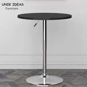 80 X 80 60 X 60 Adjustable Height Bistro Table Bar Pub MDF Round Swivel High