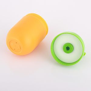 Wholesale greem and orange unique airless 50ml cosmetics empty face lotion