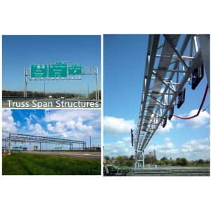 Tri-Chord Overhead Sign Structures 25 20 Foot Hot Dipped Galvanised Steel Posts