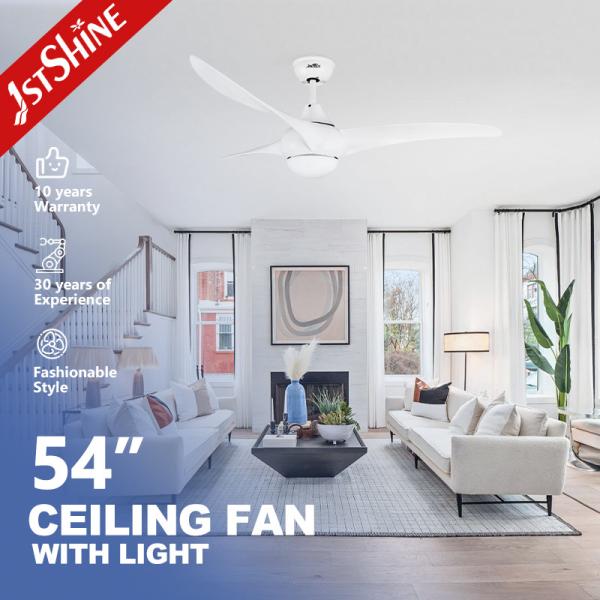 Quality 52" Home Office Decorative Ceiling Fan DC Motor Remote Control LED Light Energy Saving wholesale