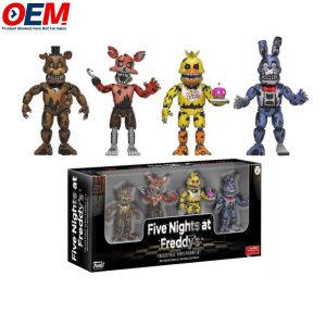 Customized OEM Hot sell New arrival Five Nights At Freddy Action Figures 4pcs