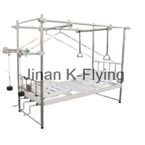 China SS Hospital Traction Bed , Three cranks Manual Patient Bed on sale