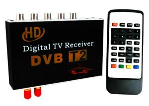 Cheap Display on car multimedia screen via AV input and controlled DVB-T2 HD Receiver from our Digital TV box DVB-T2718 for sale