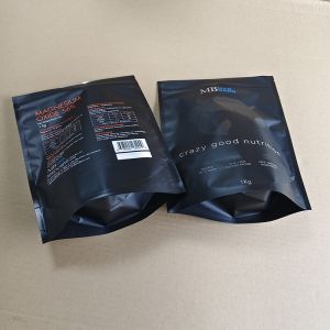 Custom Printed Stand Up Pouch for Coffee 3 Side Seal Matte Finish Freshness Lock