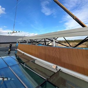 Double Layer Structural Aluminum Glass Curtain Wall Customized For Construction