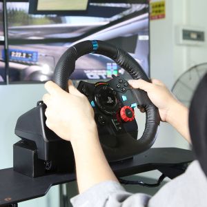 Steering Wheel Racing Simulator Cockpit Training Center Realistic Vr Racing