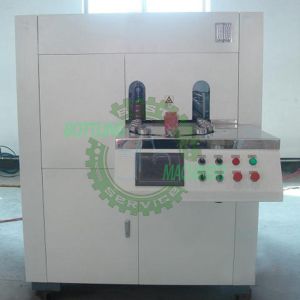 2000BPH Hand Input Feeding Open Mouth Bottle 2 Cavity Blow Molding Machine