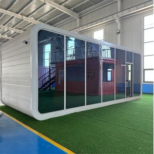 Hotel Indoor Apple Cabin Office Pod Garden Office Container House with Light