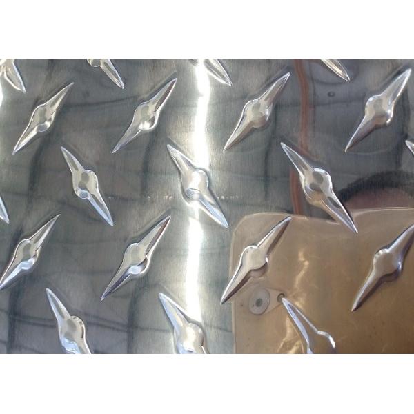 Quality Brite Finish 1/4 Aluminum Diamond Plate Sheets 3003 For Ramps / Truck Box wholesale