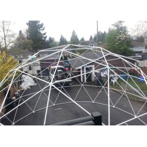 Wide Application Custom Event Geodesic Dome Tents With Clear Sidewall