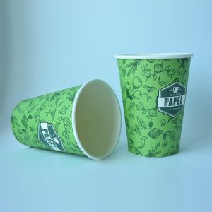China Custom Logo 430ml Personalised Paper Cups 12oz Disposable Coffee Cups With Logo on sale