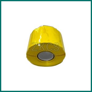 High-temperature arc and track-resistant tape composed of self-fusing silicone