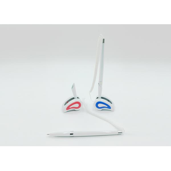 White color plastic table ball pen with logo for promotion(F101)