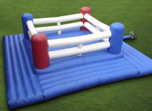 Cheap Portable Inflatable Sports Games For Kids , PVC Inflatable Boxing Ring Court for sale