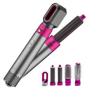 ABS 6 In 1 Detachable Hair Dryer Styler One Step For Straightening Curling