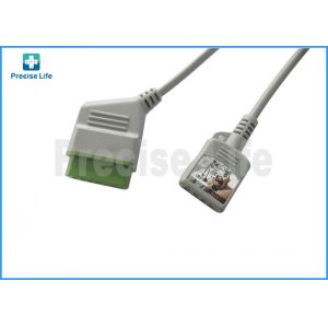 China Rectange 12 pin to 8 pin 6 lead ECG Monitor Cable Nihon Kohden JC-906P on sale