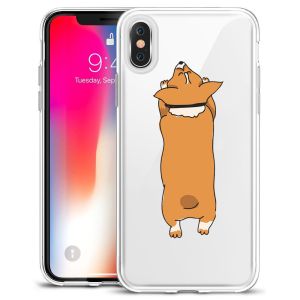 Thin Rubber Designer Cell Phone Cases For Iphone X Sweat Free Animal Puppy Dog