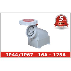 Waterproof Socket CEE Outlet IP67 Industrial Power Receptacle 3P 4P 5P