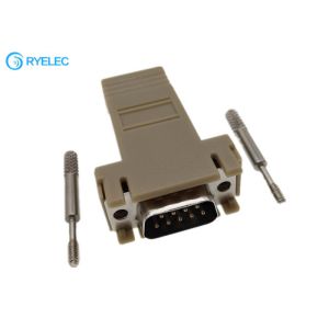 Custom DB9 RS232 Male To RJ45 Female Modular Adapter Custom Pin Out Accepted