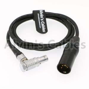 Cheap XLR 4 Pin Male to Right Angle Female 1B 6 Pin Elbow Cable For Red Scarlet Epic for sale