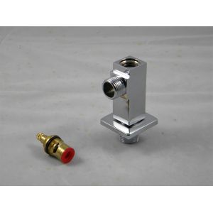 Modern Chrome Plated Square Shower Faucet Accessories with Low Pressure