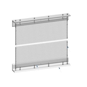 Installation System Metal Mesh Drapery Spraying Coated Surface Treatment
