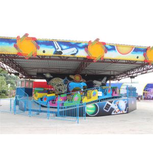 Cool Amusement Park Thrill Rides , Music Express Ride With Slope Wave Track