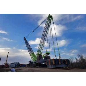 Cheap Used Hydraulic Crawler Crane 2020 Model ZOOMLION ZCC5200S Boom 106m With Superlift for sale