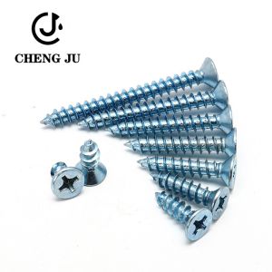 Galvanized Screw Accessories Flat Screw Cross Recessed Countersunk Head Self